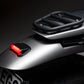 BMW R nineT Black motorcycle fender with Retro red Stop light 