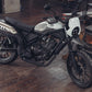 Honda CL250 CL500 Front Mudguard image gallery Glossy Black Real life on motorcycle 1