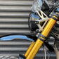 Triumph 1200 XE XC X PA12 High Fender  Glossy Black On motorcycle Side view