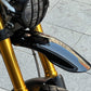 Triumph 1200 XE XC X PA12 High Fender mounted on motorcycle Glossy Black