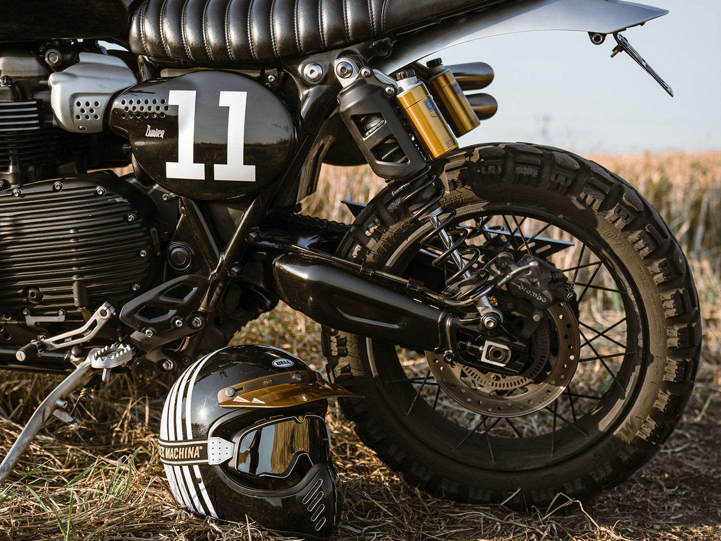 Triumph 1200 XE X C Number Plate Side Cover  on motorcycle