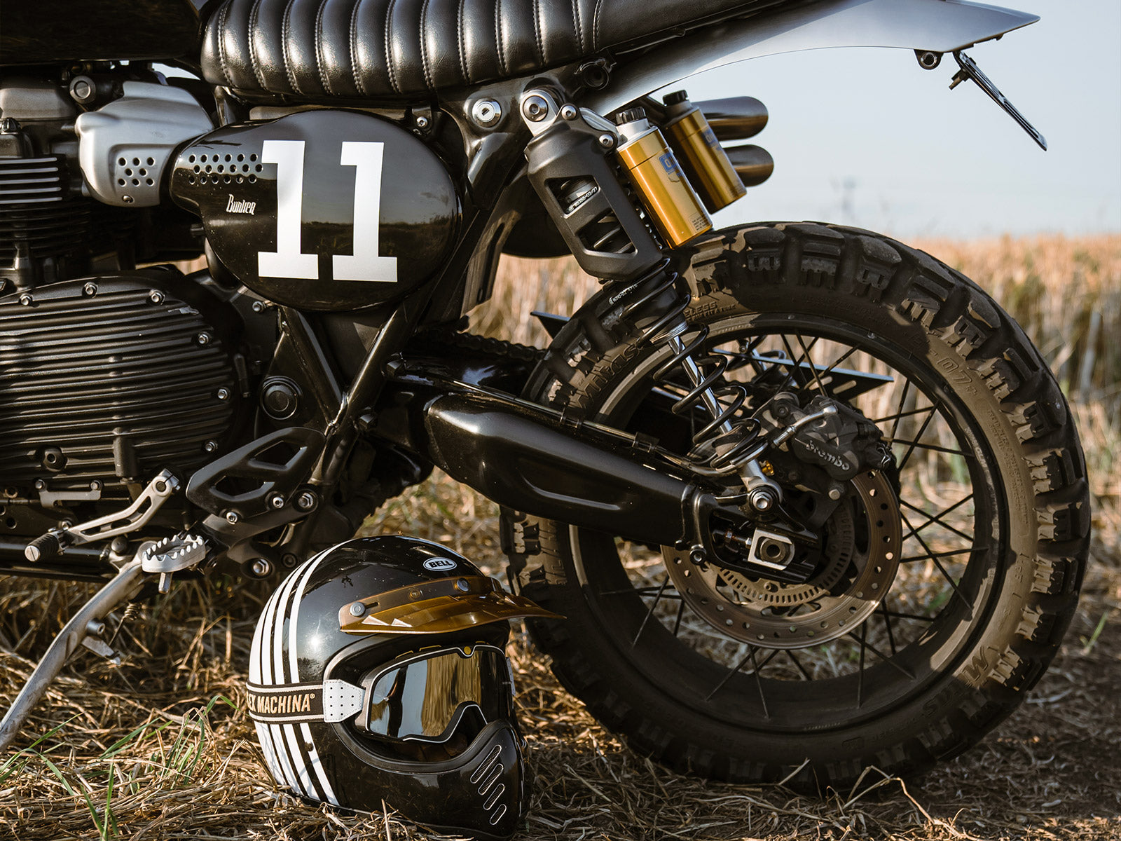Triumph 1200 XE X C Number Plate Side Cover  on motorcycle