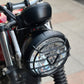 Triumph Headlight Grill Guard On motorcycle Closeup