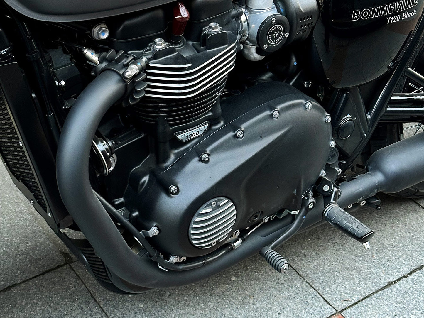 Triumph Engine Badge 2016 ON LEFT side Clutch cover On Motorcycle