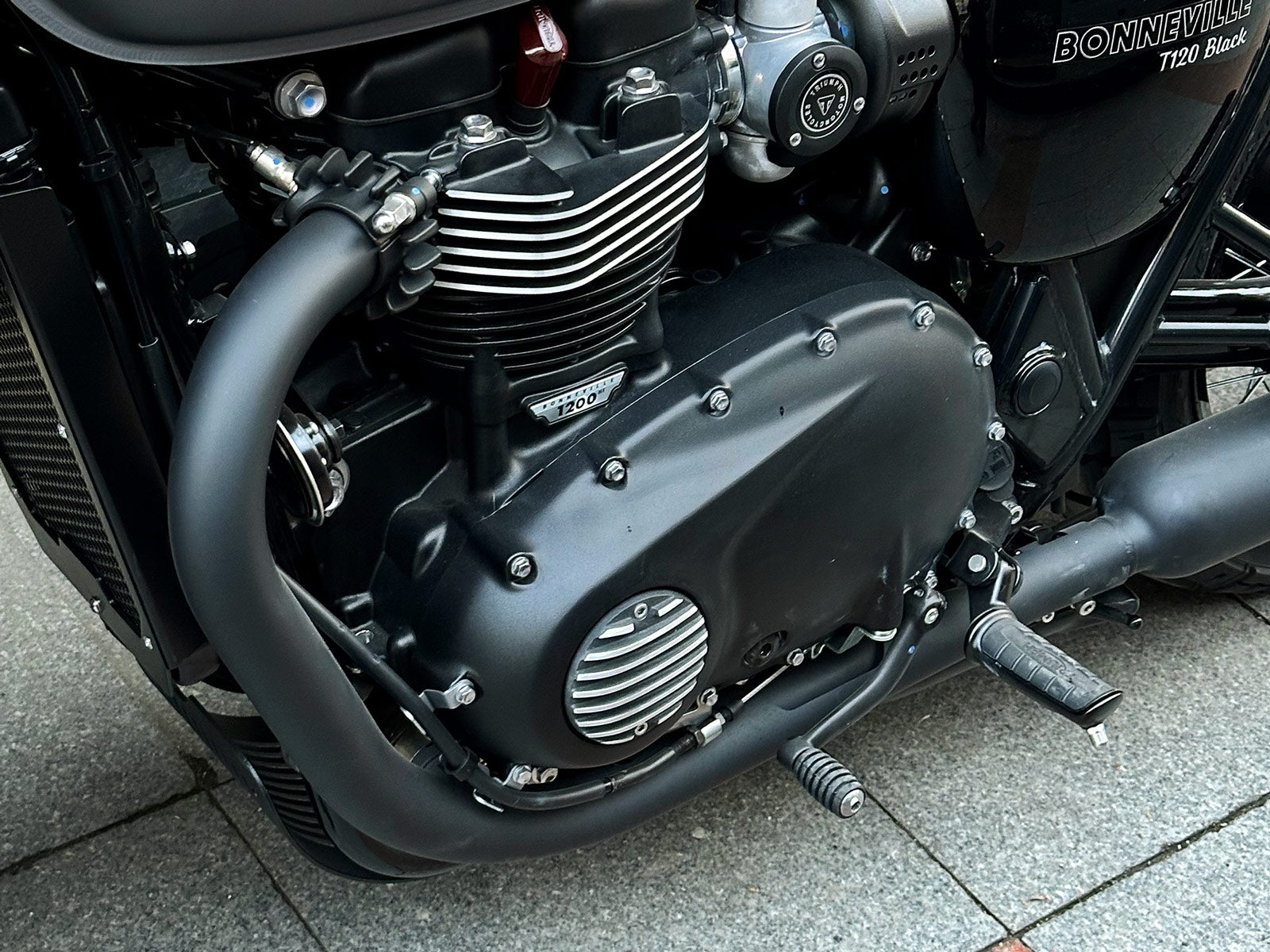 Triumph Engine Badge 2016 ON LEFT side Clutch cover On Motorcycle