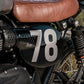 Triumph Street Scrambler PA12 Numberplate Side cover Left BLACK Changing racing numbers