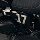 Triumph Street Scrambler PA12 Numberplate Side cover Left 17 number close up panel 17