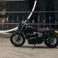 Triumph Street Scrambler PA12 Numberplate Side cover Left 17 number close up modern architecture