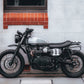 Triumph Street Scrambler PA12 Numberplate Side cover Left side view matte BLACK Changing racing numbers